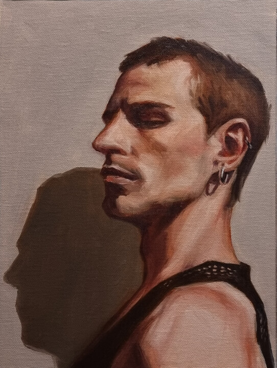 Oil portrait 1123-003 绘画, 12x9 in