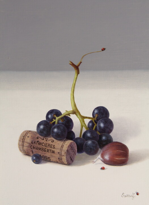 Latricières Chambertin 绘画, 7.9x5.9 in