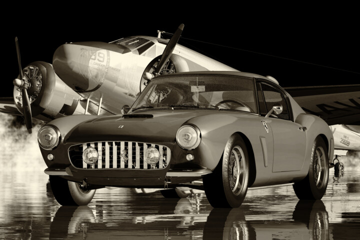 Ferrari 250GT SWB Berlinetta The Legend 数字艺术