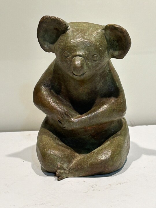雕塑 标题为“YODA le Koala” 由Denis Thebaudeau, 原创艺术品, 青铜