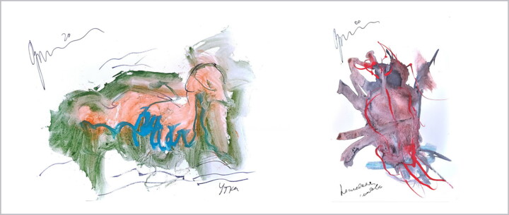 「last love next to a…」というタイトルのデジタルアーツ Дима Dima Вильмс Wilms (Рок-Живописец Rock-Painter)によって, オリジナルのアートワーク, 水彩画