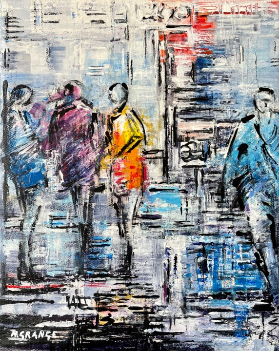 papotages 绘画, 16.1x13 in