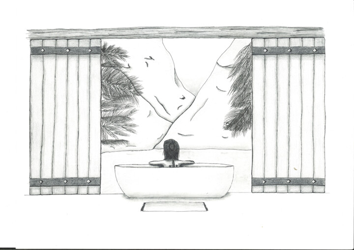 Bain avec vue 图画, 8.3x11.7 in