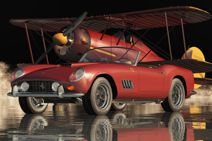 Ferrari 250GT Spyder California in 1960 - A Collector's Item 数字艺术