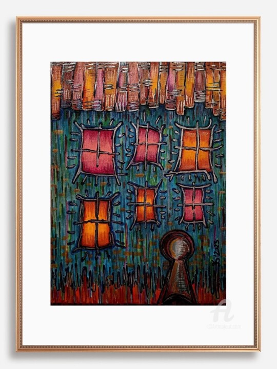 Sweet Home 绘画, 11.7x8.3 in