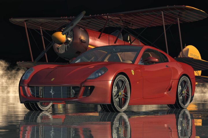 Ferrari 599 GTB Buffing Up the Performance Cars 数字艺术