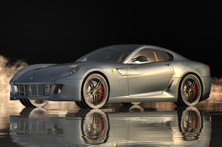 Designing a Ferrari 599 GTB Fiorano 数字艺术