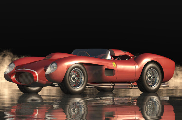 Ferrari F 250 Testarossa is the Most Desirable Sports Car 数字艺术