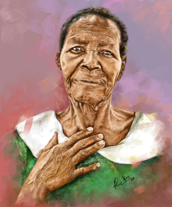 Painting titled "Equilibrium" by Hameed Kasumu, Original Artwork, Digital Painting