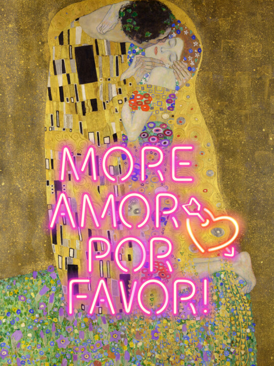 More Amor Por Favor The Kiss 数字艺术