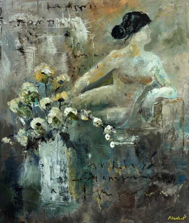 Nude in Pompei 绘画, 27.6x23.6 in