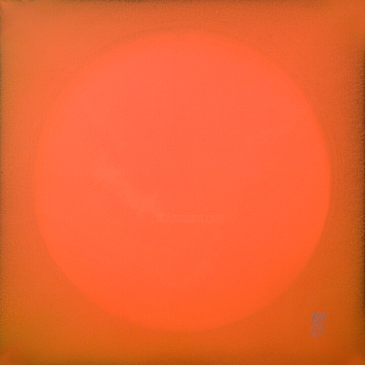 The Beginning Red 绘画, 39.4x39.4 in