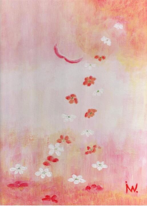 Himmelsrosa für Norbertchen 绘画, 15.8x11.8 in