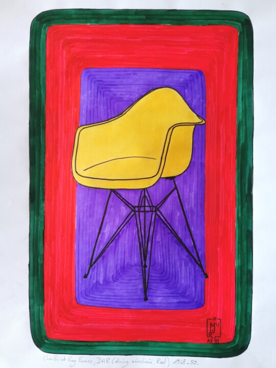 DAR Eames Drawing, 16.5x11.7 in