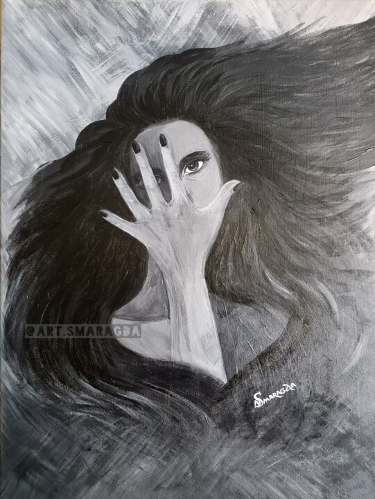 "Пробуждение Морганы" 绘画, 31.5x23.6 in