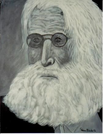 Peinture intitulée "Frère Jérôme (Le Gu…" par Thérèse Dulude, Œuvre d'art originale