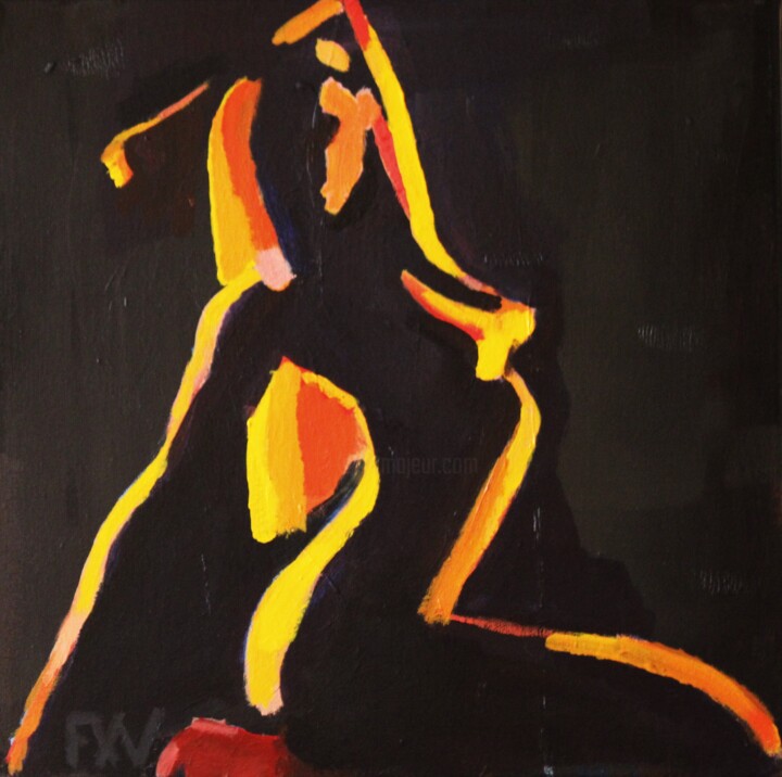 绘画,  14.2x14.2 in 