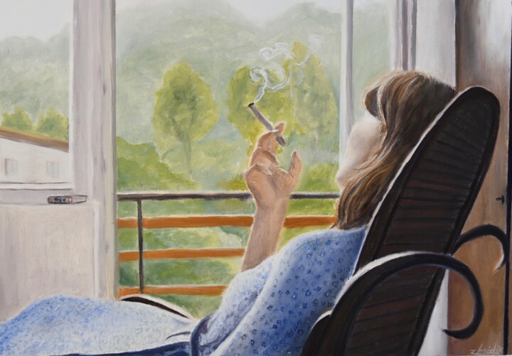 Rêverie 绘画, 10.6x16.1 in