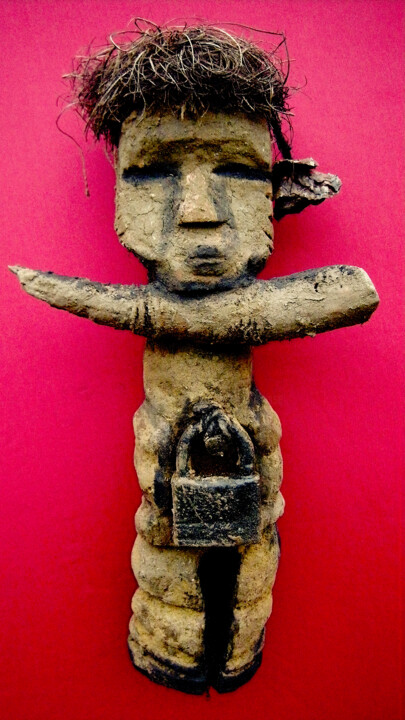 voodoo # 31 雕塑, 14.2x7.1 in