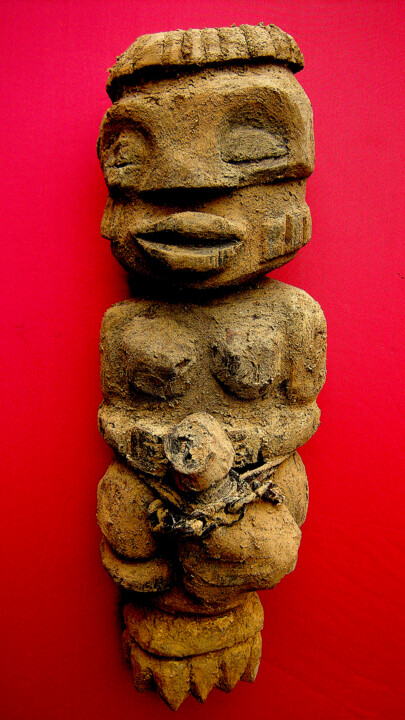 voodoo # 48 雕塑, 16.1x5.1 in