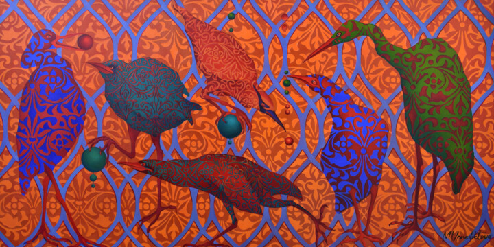 绘画,  27.6x55.1 in 