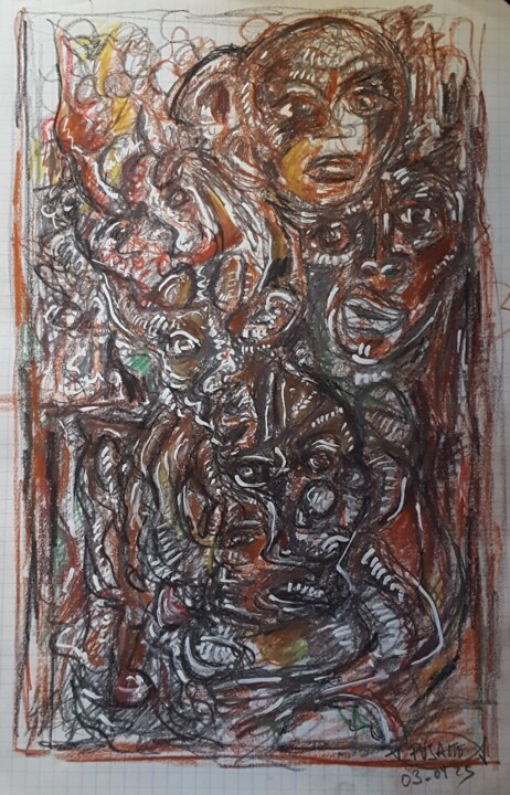 Hybridation 图画, 12.6x9.5 in