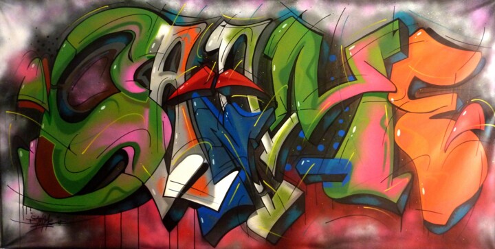 绘画,  43.3x84.7 in 