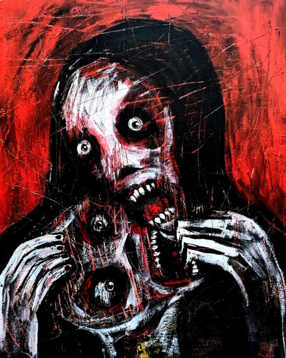 제목이 "Macabre"인 미술작품 Vaxo Lang로, 원작, 아크릴