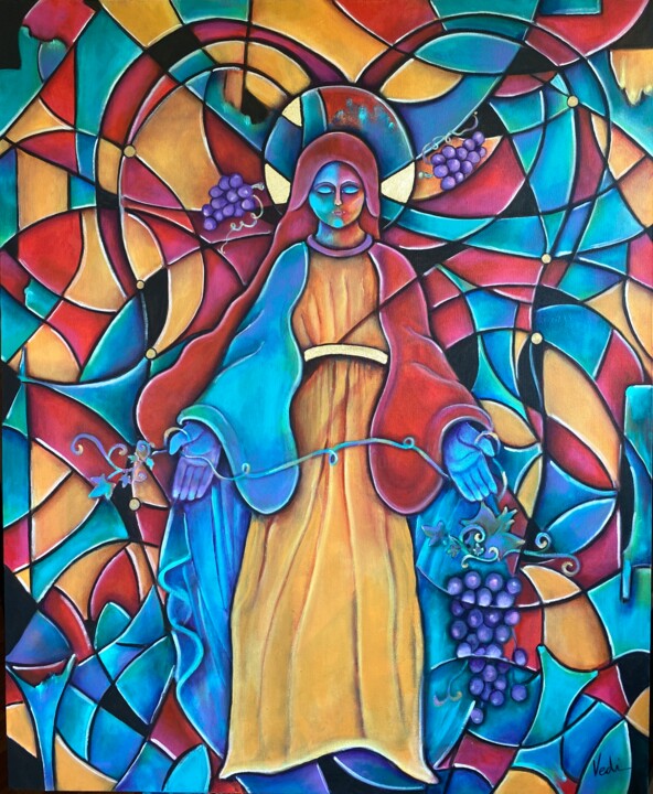 Vendimia Bendita 绘画, 43.3x35.4 in