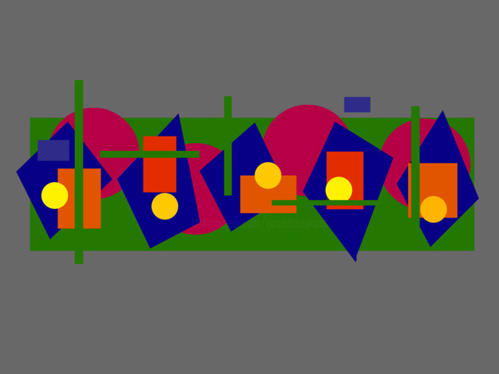 Digital Arts titled "Rapid Abstract Colo…" by Gerald Shepherd F.F.P.S., Original Artwork, Digital Painting