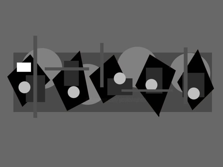 Digital Arts titled "Rapid Abstract" by Gerald Shepherd F.F.P.S., Original Artwork, Digital Painting