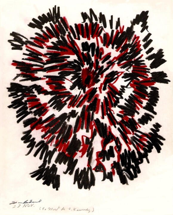 B-275 - La mort de J. Kennedy 图画, 10x8 in