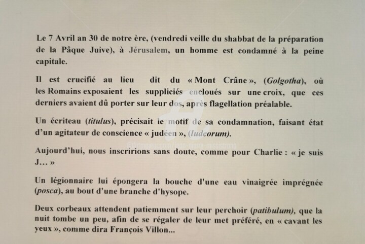Arrière de l'œuvre