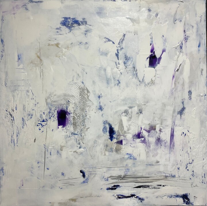Painting titled "Il suffira d un sig…" by Christine Barth Mroz, Original Artwork, Acrylic Mounted on Wood Stretcher frame