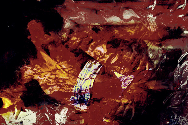 Car crash 💥 绘画, 18.1x27.6 in