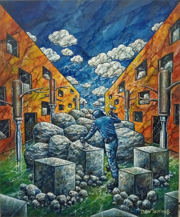 Le sculpteur 绘画, 25.2x21.3 in