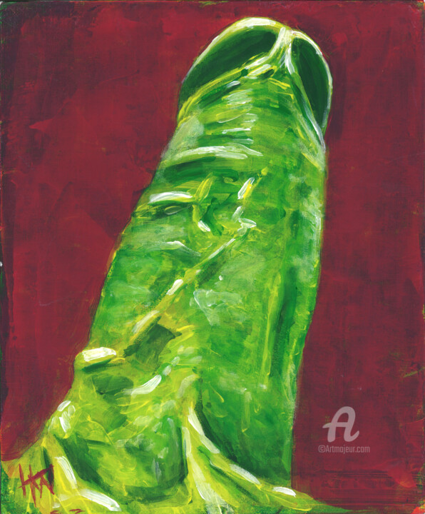 Leaning 绘画, 12x10 in