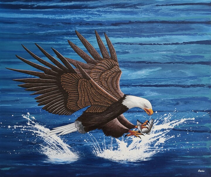 dynamic eagle3 绘画, 23.9x28.6 in