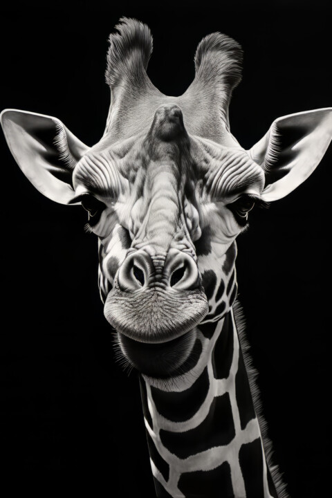Wild Animal Giraffe 数字艺术