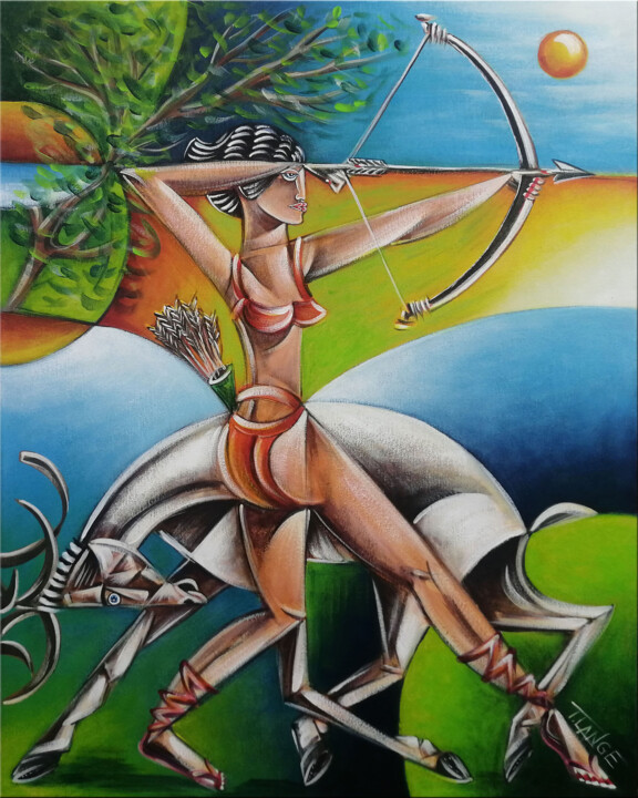 Woman Chillout #M209 绘画, 19.7x15.8 in