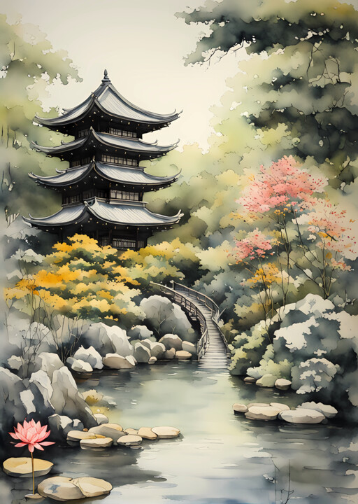 Beautiful Natural scenery of Asia 数字艺术