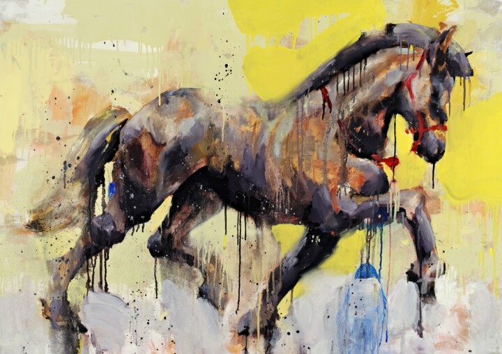 Black tan 绘画, 35x51.2 in