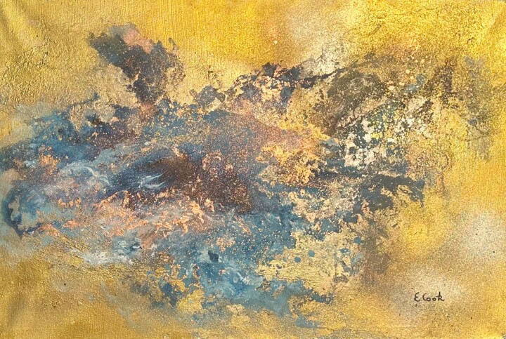 Peinture intitulée "Sparkling Ocean" par Elisa Cook Benbassat Bassat, Œuvre d'art originale, Acrylique
