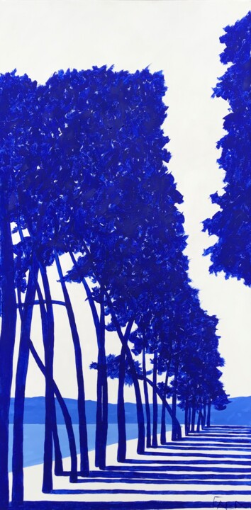 Painting titled "Les larmes d’Armand…" by Frédéric Cadiou, Original Artwork, Acrylic Mounted on Wood Stretcher frame