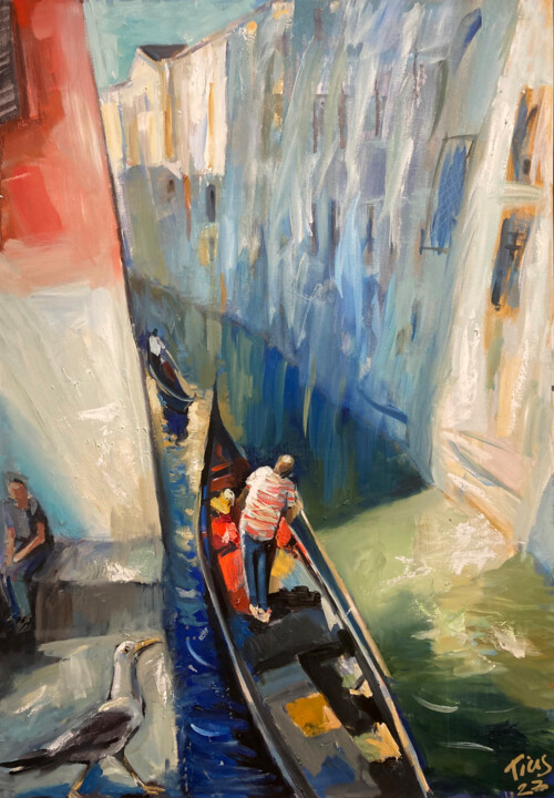 Venedig, Sommer, Wasser, Luft und Licht 绘画, 39.4x27.6 in