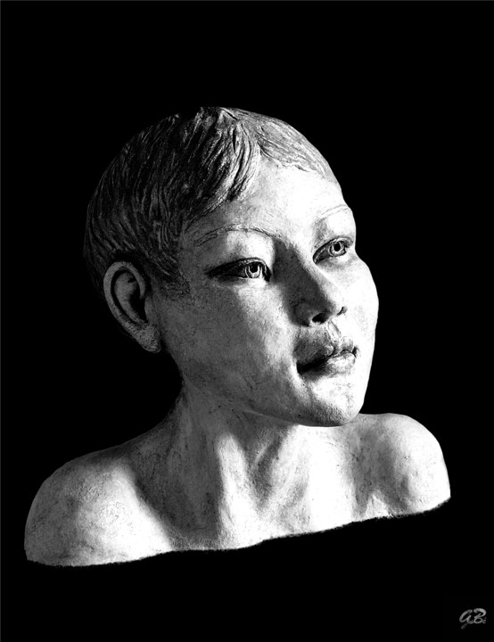 Photography titled "« HANAE » photograp…" by Gubé, Original Artwork, Non Manipulated Photography Mounted on Plexiglass