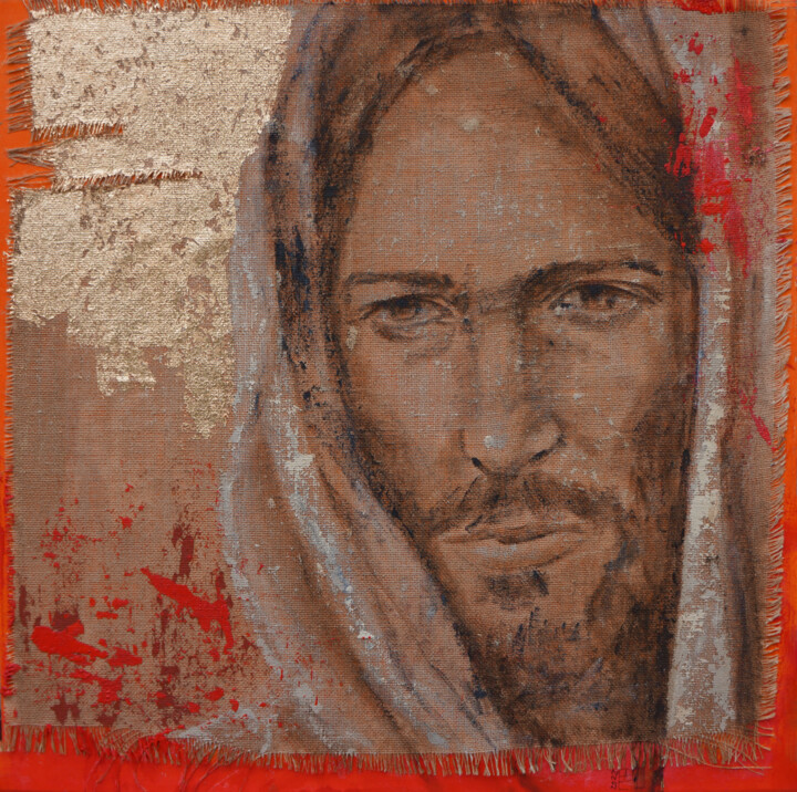 Serie Religion. Christ (χριστός) No. R027 绘画, 27.6x27.6 in