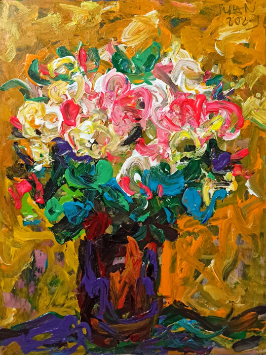 Bright new day still life 4 绘画, 31.5x23.6 in