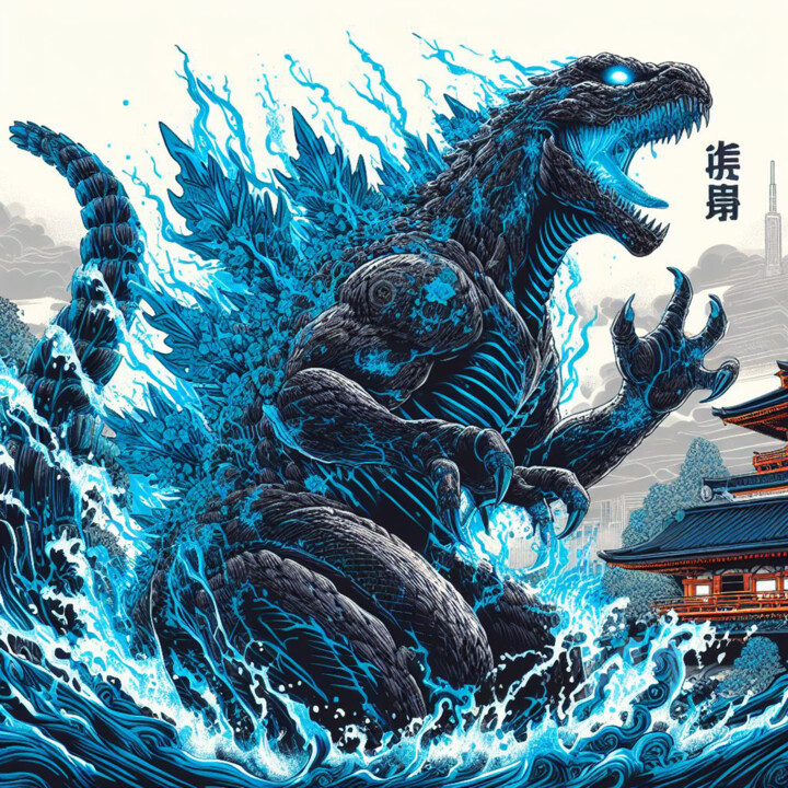 Godzilla ,le roi des monstres 数字艺术