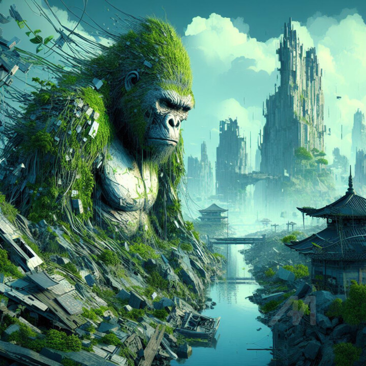 Le grand sage de la montagne 数字艺术